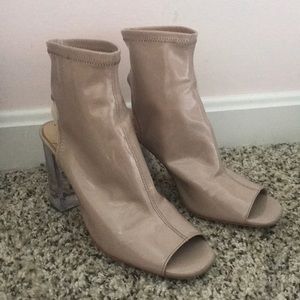 Nude sole society heels